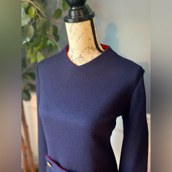 Tory Burch Wool Tea Length Wool Dress - Picture 5 of 9